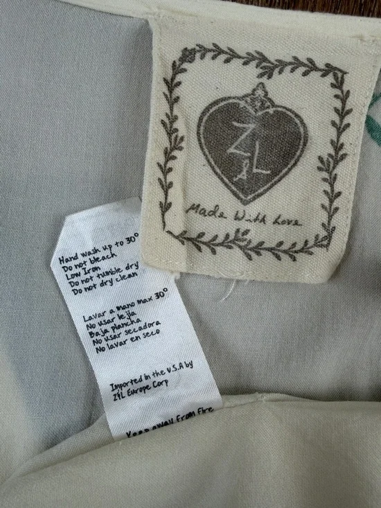 Z&L Kimono Tunic Top/Swim Cover Up ~ in Blue & Orange Floral - Picture 16 of 16